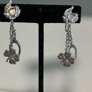 Signed alice silver earrings